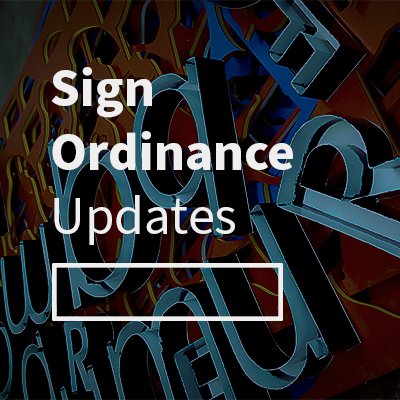 Sign Ordinance Updates graphic